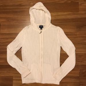 Sonoma Life Petite Large Hooded Zip-Up Cardigan